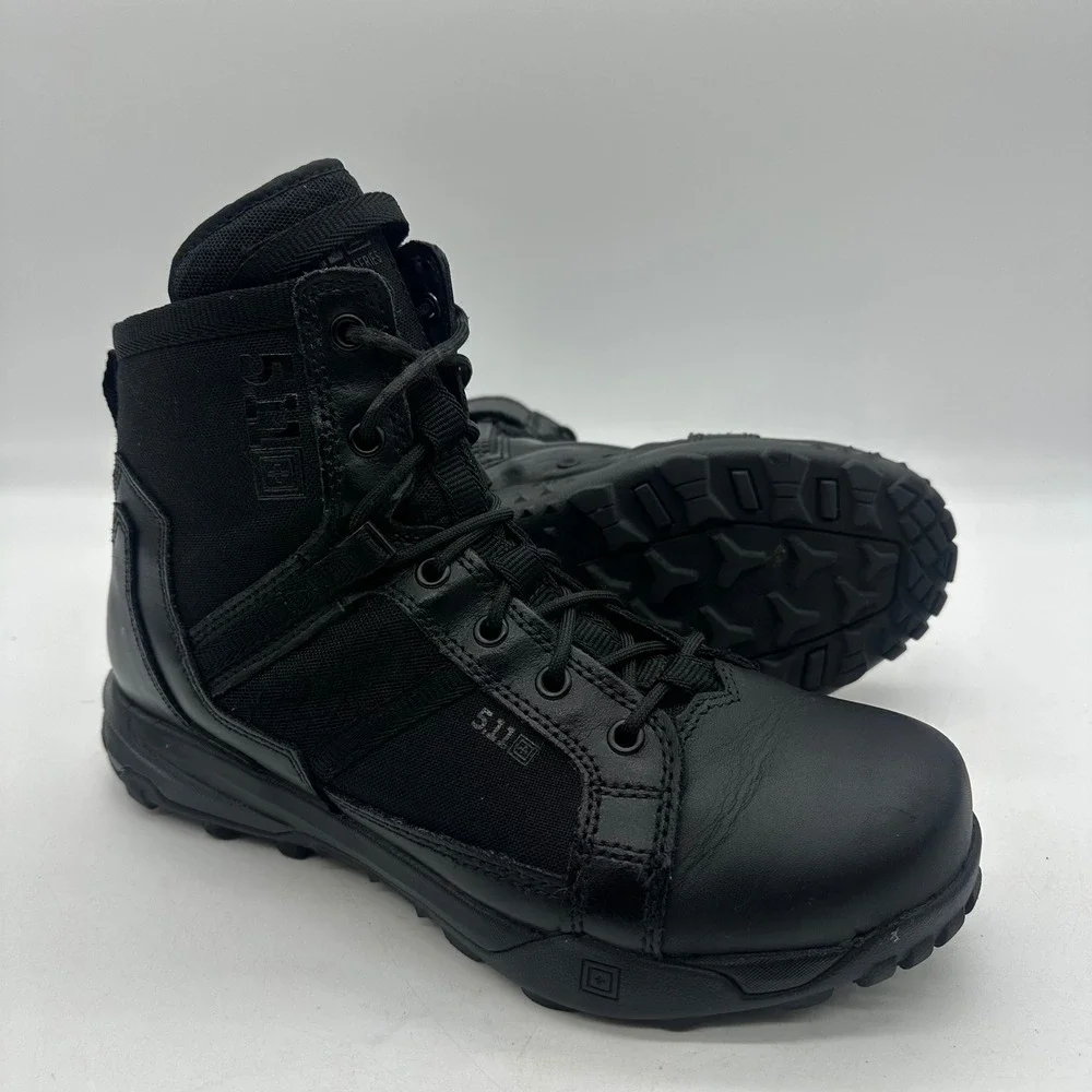 5.11 Tactical 12439ABR Mens Size 9 Black Leather Duty Work A/T 6
